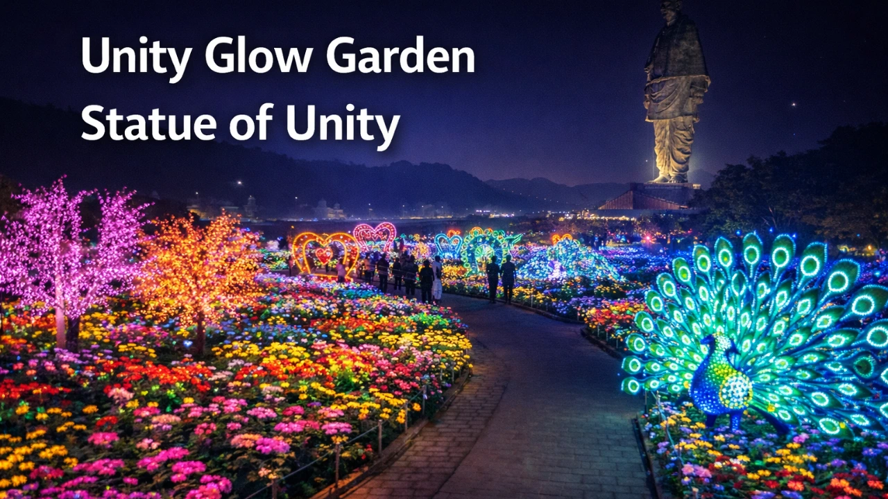 Unity Glow Garden Statue of Unity: Timings, Entry Ticket & Night Experience